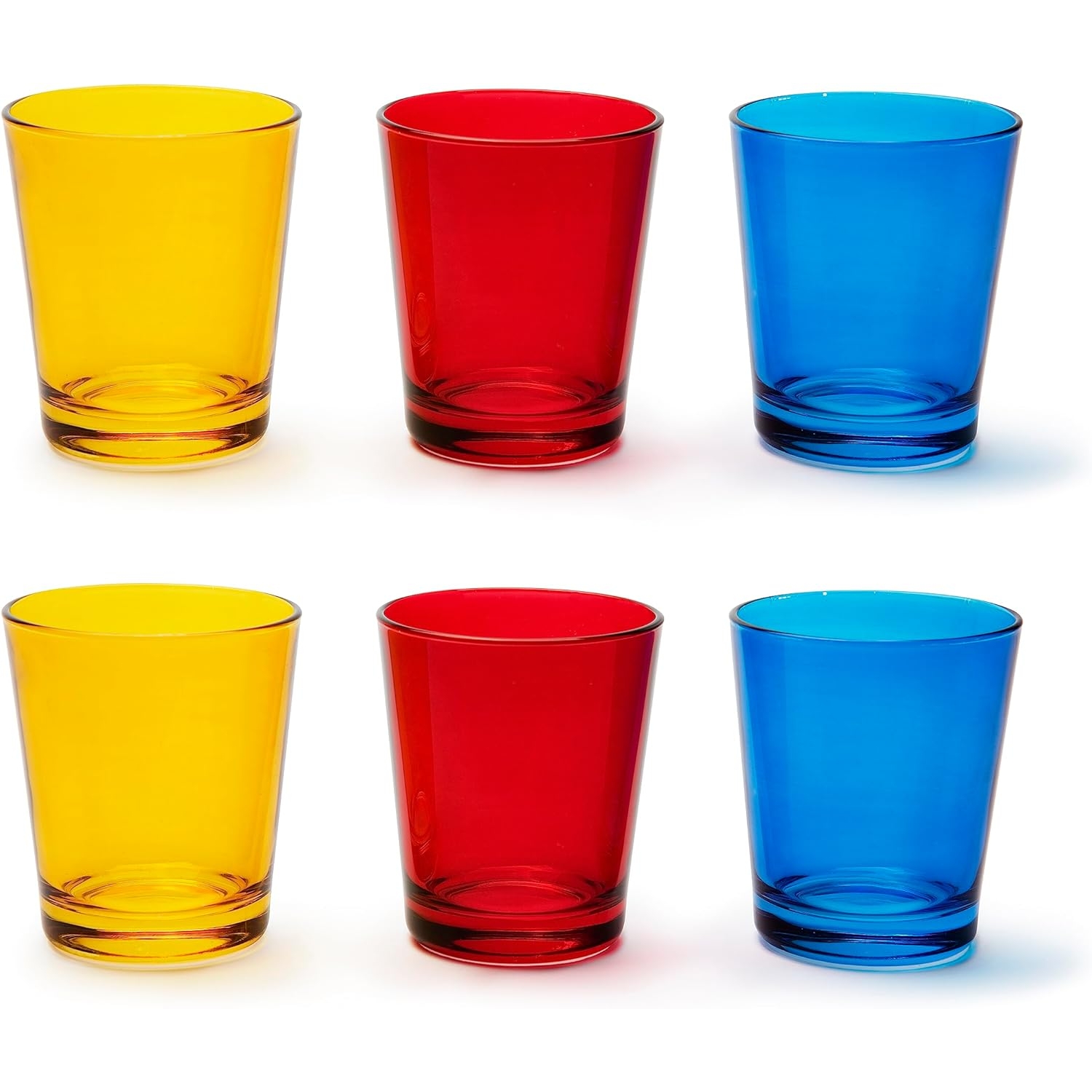 Excelsa set 6 Portofino colored glass water glass code 65536